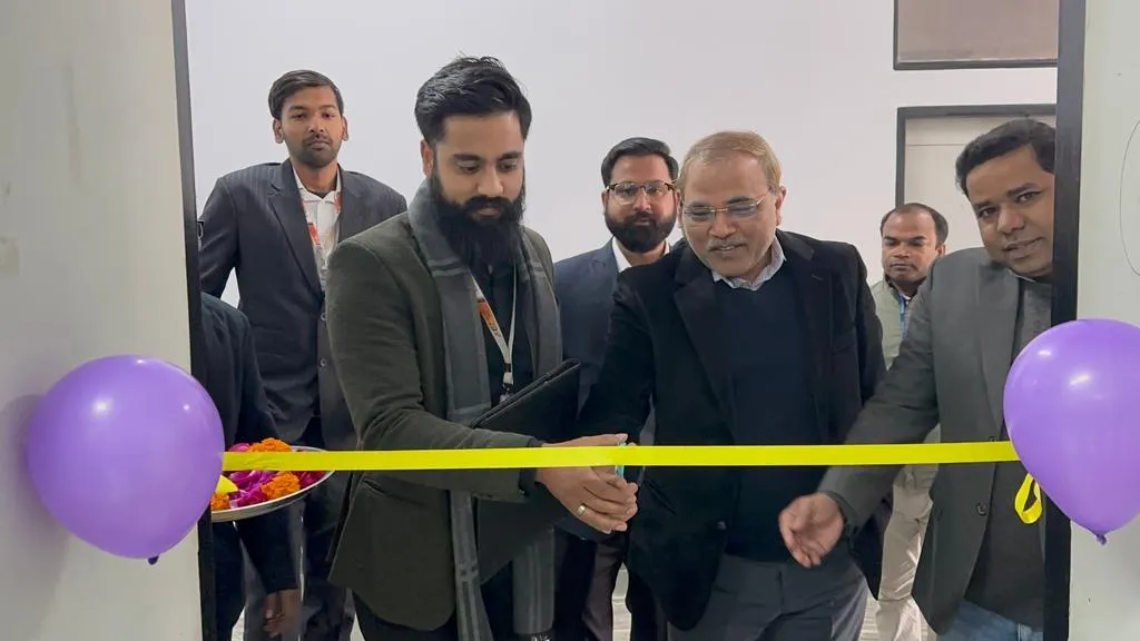 The Softpro India and Bansal Institute teams at the ribbon cutting ceremony